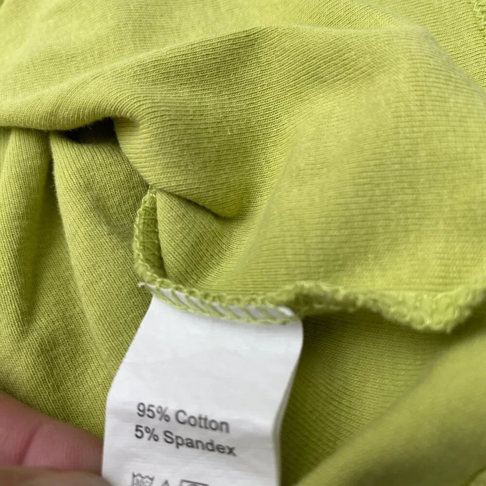 Green Babydoll Crop Top size Medium tee